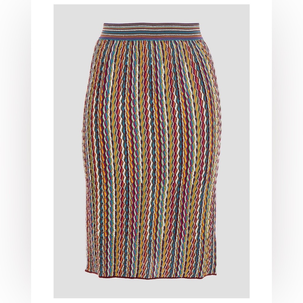 NWT M Missoni Crochet-knit Pencil skirt